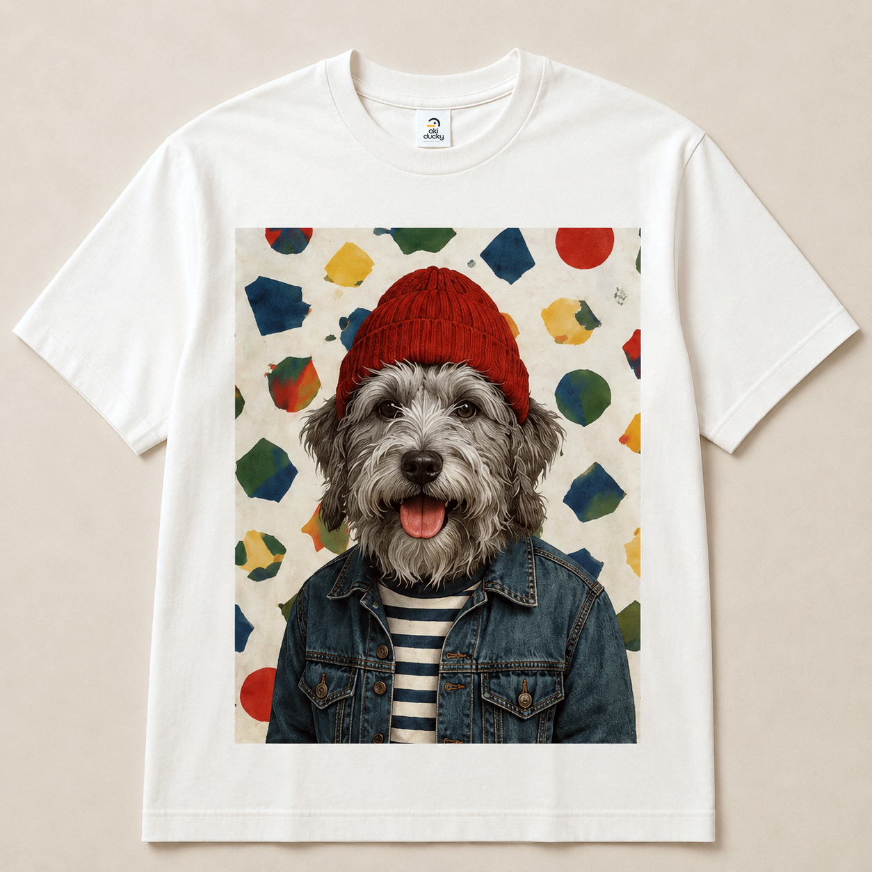 Playera Perro Denim Vintage