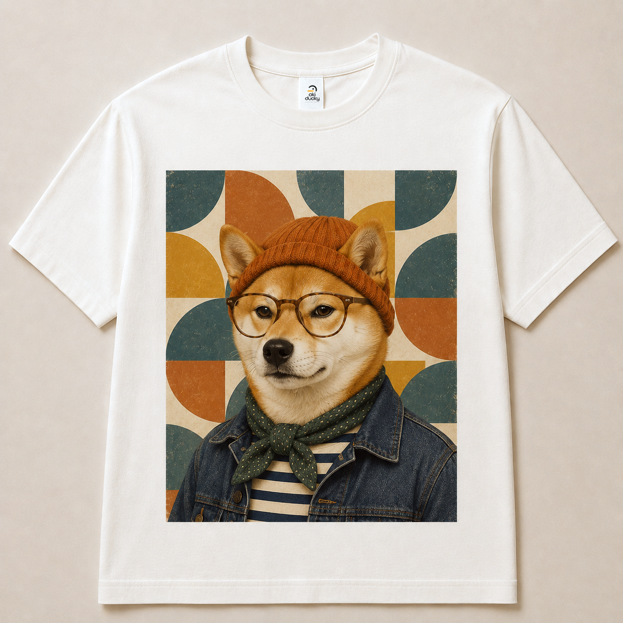 Playera Shiba Inu Moderno